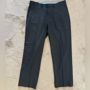 J H Haggar men pants dark gray size 36x30 polyester 67%